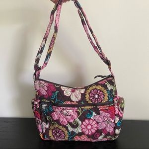 Vera Bradley Mod Floral Pink Crossbody Shoulder Bag
